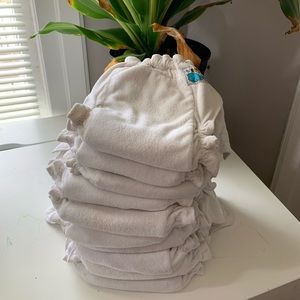10 Sandys/ Mother Ease Cloth Diapers/Inserts